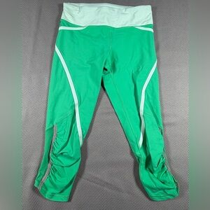 Green Athletic Leggings Lululemon Run: Pace Crop leggings Green Size 2